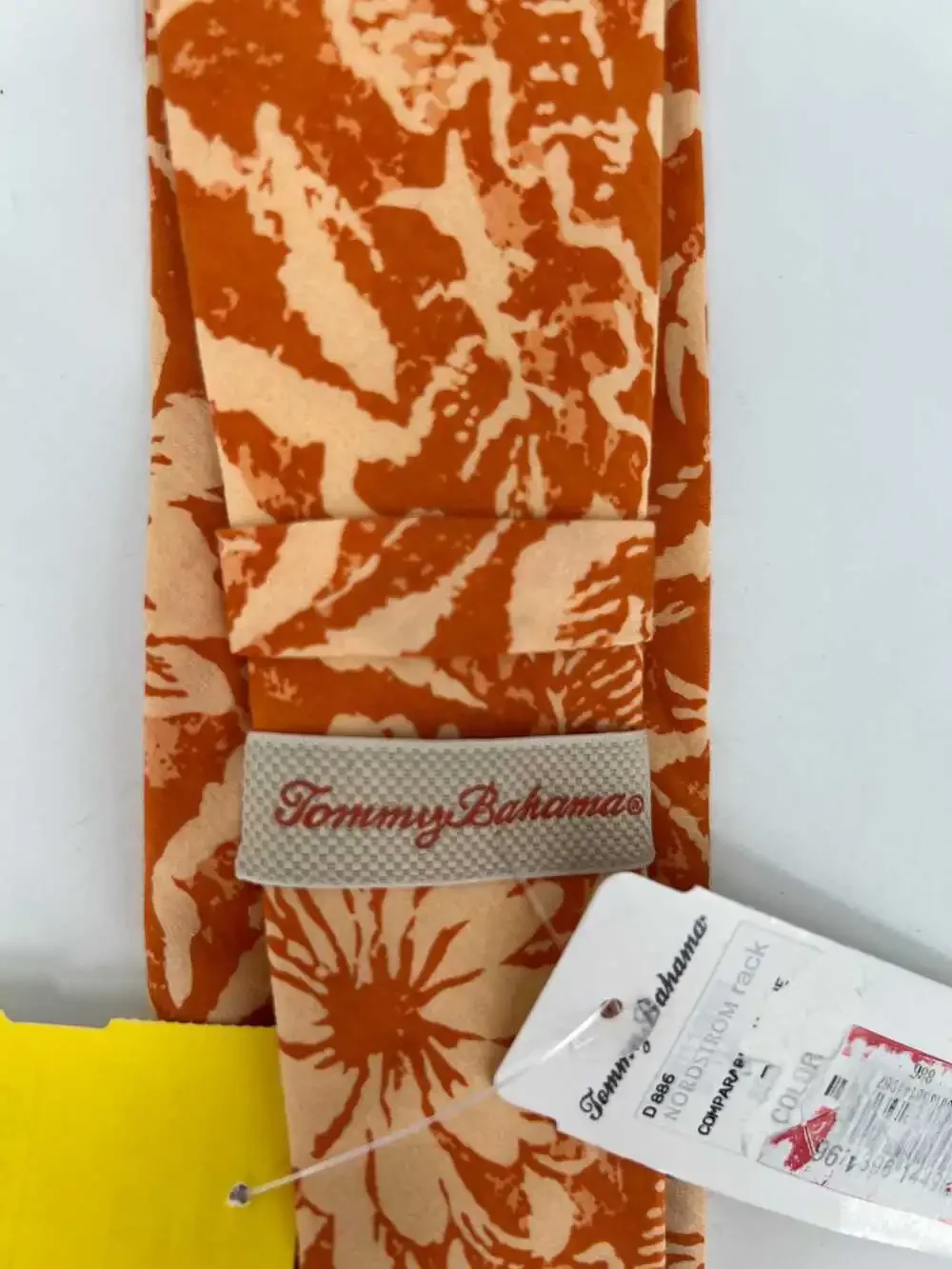 Tommy Bahama Floral Silk-Cotton Tie | OS Regular Orange